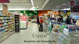  Presentation with supermarkets - PPT theme with begles-france-august-13-2015 background and a light gray colored foreground