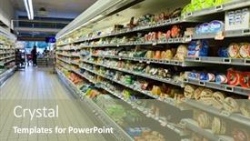  Presentation with supermarkets - Slide set featuring begles-france-august-13-2015 background and a gray colored foreground