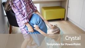  Presentation with behavior - Audience pleasing presentation theme consisting of behavior kitchen - one of little playful girls backdrop and a  colored foreground