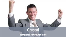  Presentation with yes - Beautiful slide set featuring behavioral interviewing - yes young handsome businessman showing backdrop and a gray colored foreground