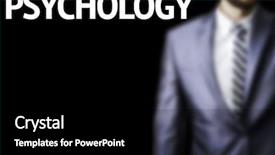  Presentation with psychology theory - Cool new theme with behavioral theory - psychology written on a board backdrop and a black colored foreground