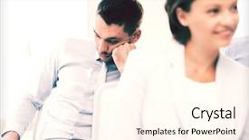  Presentation with demographic millennials business concept - Slides featuring behaviour - business concept - tired businessmen background and a cream colored foreground