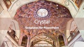  Presentation with iran history - PPT layouts consisting of behesht palace esfahan isfahan iran background and a coral colored foreground