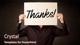  Presentation with gratitude - Presentation theme having behind an expression of gratitude background and a wine colored foreground