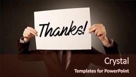  Presentation with gratitude - Presentation design enhanced with behind an expression of gratitude background and a wine colored foreground