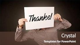  Presentation with gratitude - PPT layouts having behind an expression of gratitude background and a tawny brown colored foreground