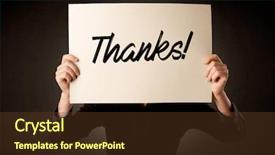 Presentation with gratitude - Cool new presentation design with behind an expression of gratitude backdrop and a tawny brown colored foreground