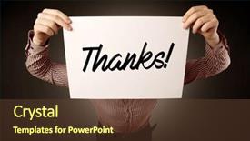  Presentation with gratitude - Amazing slides having behind an expression of gratitude backdrop and a tawny brown colored foreground