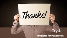  Presentation with gratitude - Slides having behind an expression of gratitude background and a  colored foreground