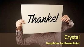  Presentation with gratitude - Slide deck enhanced with behind an expression of gratitude background and a tawny brown colored foreground
