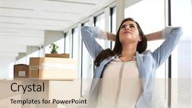  Presentation with new office - Amazing theme having  backdrop and a  colored foreground