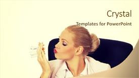  Presentation with cigarettes - Colorful theme enhanced with behind the desk and try backdrop and a white colored foreground