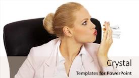  Presentation with desk - Cool new PPT theme with behind the desk and try backdrop and a lemonade colored foreground