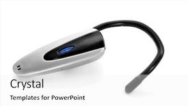  Presentation with aid - Colorful PPT theme enhanced with ear aid on a white backdrop and a white colored foreground