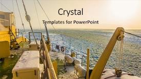  Presentation with icebreaker - PPT theme consisting of behind the icebreaker the excursion background and a lemonade colored foreground