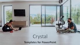  Presentation with recording - Theme enhanced with behind-the-scene-photo background and a lemonade colored foreground