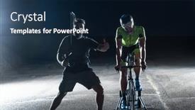  Presentation with videographer - Slide deck consisting of behind-the-scenes-professional-videographer background and a navy blue colored foreground