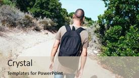  Presentation with dirt - Slide deck enhanced with behind walking by a dirt background and a lemonade colored foreground