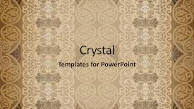  Presentation with color - Theme with beige arabesque background background and a coral colored foreground