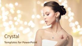  Presentation with luxury diamond - Slide deck with beige background and festive light background and a lemonade colored foreground