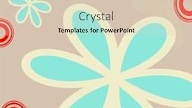  Presentation with mint - PPT layouts having beige-background-with-mint-petals background and a lemonade colored foreground