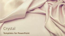  Presentation with silk pearl - Presentation theme with beige-gold-pearl-wave-fabric background and a  colored foreground