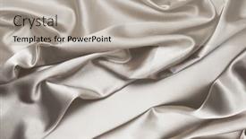  Presentation with silk pearl - Presentation theme having beige-gray-pearl-wave-silk background and a light gray colored foreground