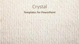  Presentation with fabric - Presentation theme having beige-knitted-fabric-textured-background background and a cream colored foreground