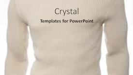  Presentation with polo - Presentation theme consisting of beige-knitted-longsleeve-polo-neck background and a lemonade colored foreground