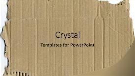  Presentation with corrugated cardboard - Colorful theme enhanced with beige kraft paper texture cardboard backdrop and a coral colored foreground