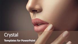  Presentation with lipstick - Presentation consisting of beige nail polish matte lipstick background and a violet colored foreground