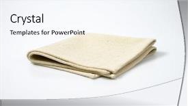  Presentation with grappling mat - PPT theme consisting of beige place mat on white background and a sky blue colored foreground