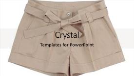  Presentation with brown sugar isolated on white - Slides with beige shorts isolated on white background and a coral colored foreground