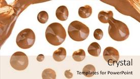  Presentation with mono tone - PPT layouts with beige tone cream samples isolated background and a  colored foreground