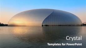  Presentation with performing arts - Colorful slides enhanced with beijing-china-apr-6-national backdrop and a dark gray colored foreground