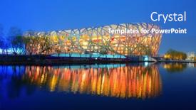  Presentation with paralympics - PPT theme with beijing-china-apr-7-beijing background and a teal colored foreground