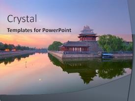 Beijing China From The Forbidden PPT template 32 | CrystalGraphics