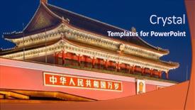  Presentation with forbidden city - Amazing presentation having beijing-china-june-24-2014 backdrop and a navy blue colored foreground