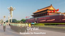  Presentation with soldiers - Audience pleasing PPT theme consisting of beijing-china-june-24-2014 backdrop and a gray colored foreground