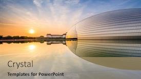  Presentation with performing arts - Cool new presentation theme with beijing-china-june-24-2014 backdrop and a coral colored foreground