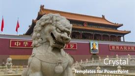  Presentation with forbidden city - Audience pleasing slide set consisting of beijing-china-may-16-2018 backdrop and a violet colored foreground