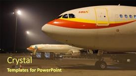  Presentation with airline - PPT theme consisting of beijing-china-nov-22-hainan background and a tawny brown colored foreground