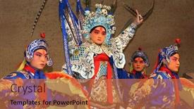  Presentation with ancient china - Slides with beijing-china-november-16-artists background and a coral colored foreground