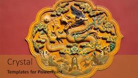  Presentation with forbidden city - Colorful slides enhanced with beijing-china-october-14-2017 backdrop and a gold colored foreground