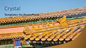  Presentation with forbidden city - Audience pleasing slides consisting of beijing-china-october-14-2017 backdrop and a light blue colored foreground