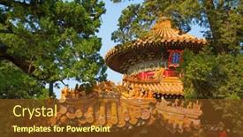  Presentation with forbidden city - Slides consisting of beijing-china-october-14-2017 background and a tawny brown colored foreground