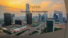  Presentation with china - Presentation consisting of beijing-china-overlooking-the-central background and a coral colored foreground