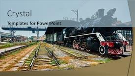  Presentation with steam engine train - 