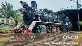  Presentation with steam engine train - 