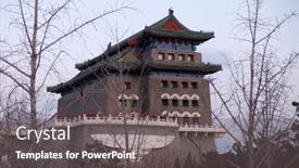  Presentation with archery - Presentation theme enhanced with beijing-february-22-2016-archery background and a gray colored foreground